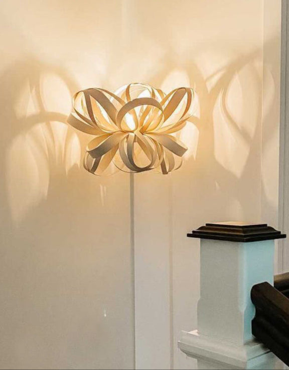 Lampadar Modern din Furnir - Design Contemporan și Calitate Superioară