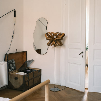 Lampadar Modern din Furnir - Design Contemporan și Calitate Superioară